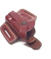 F1 - Belt leather holster uncovered full barrel with quick release