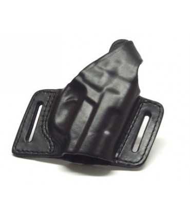 F1 - Belt leather holster uncovered full barrel with quick release