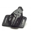F1 - Belt leather holster uncovered full barrel with quick release