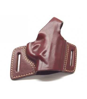 F1 - Belt leather holster uncovered full barrel with quick release