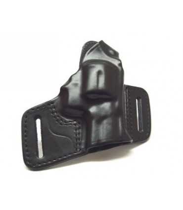 F1 - Belt leather holster uncovered full barrel with quick release