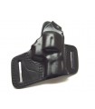 F1 - Belt leather holster uncovered full barrel with quick release