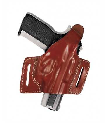 F1 - Belt leather holster uncovered full barrel with quick release