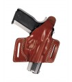 F1 - Belt leather holster uncovered full barrel with quick release