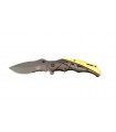 Coltello Tascabile COMBAT Adventure in ACCIAIO INOX Manico Alluminio Clip da Cintura