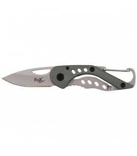 Coltello ADVENTURE FOX Outdoor compatto con moschettone per campeggio escursionismo