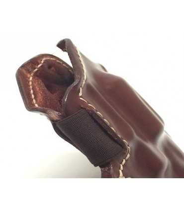 FD1 - Belt leather holster uncovered full barrel