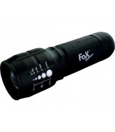 Torcia a LED 3 Watt FOX Outdoor Compatta Impermeabile Zoom e Focus range 150 mt