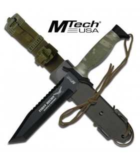 MT-676TB Coltello MTech FIRST RECON a lama fissa TANTO in acciaio inox con fodero in cordura e polimero