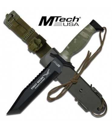 MT-676TB Coltello MTech FIRST RECON a lama fissa TANTO in acciaio inox con fodero in cordura e polimero