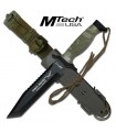 MTech USA MT-676TC FIXED BLADE KNIFE 12" OVERALL