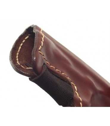 FD1 - Belt leather holster uncovered full barrel