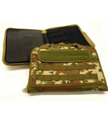 Padded gun bag with external pocket and molle system
