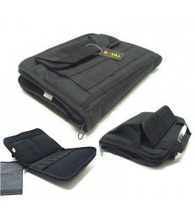 Padded gun bag with external pocket and molle system