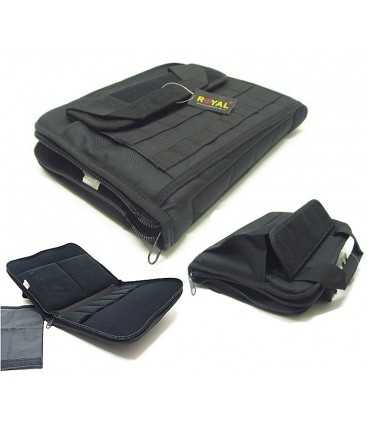 Padded gun bag with external pocket and molle system