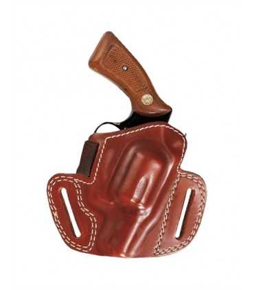FD1 - Belt leather holster uncovered full barrel