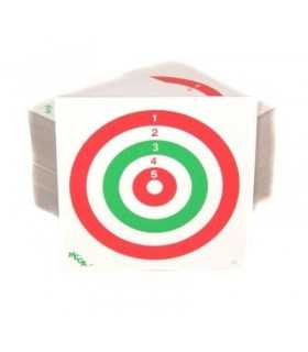 Bersaglio cartoncino tricolore 14x14 per aria compressa