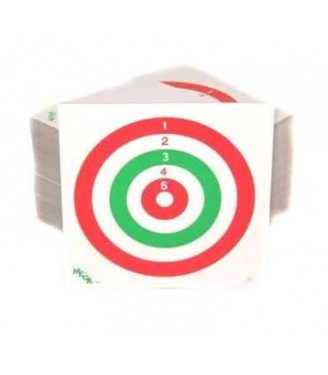 AIR GUN COLOURED CENTRE PAPER TARGET CM 14 x 14