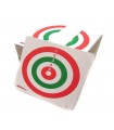 AIR GUN COLOURED CENTRE PAPER TARGET CM 14 x 14