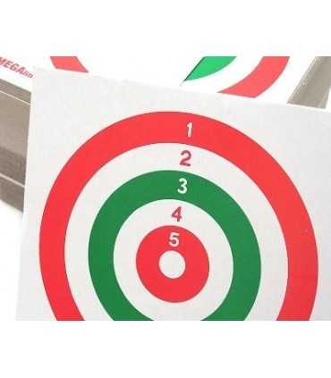 AIR GUN COLOURED CENTRE PAPER TARGET CM 14 x 14