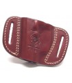 FB1 - Belt leather holster uncovered full barrel