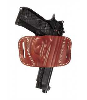 FB1 - Belt leather holster uncovered full barrel