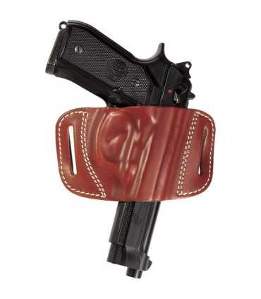 FB1 - Belt leather holster uncovered full barrel