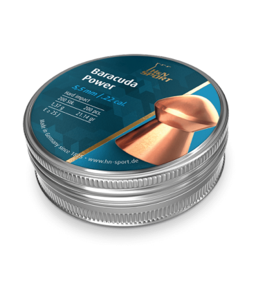 Pallini H&N Baracuda Power calibro 4,5 o 5,5 ramati per carabina aria compressa