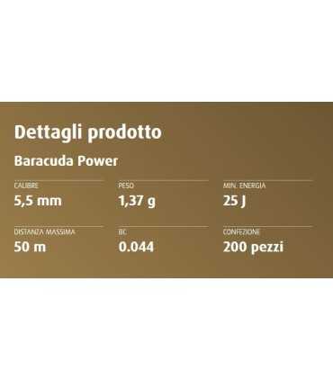 Pallini H&N Baracuda Power calibro 4,5 o 5,5 ramati per carabina aria compressa