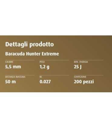 Pallini H&N Baracuda Hunter Extreme per carabina calibro 4,5 o 5,5 mm