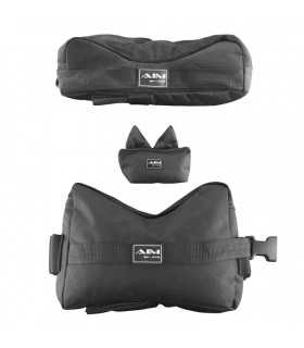 Appoggi in nylon nero rest Aim Sports 3 Bag set