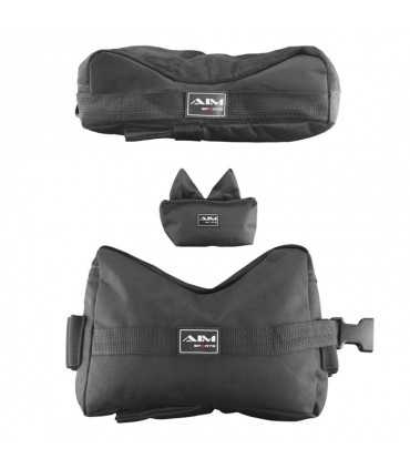 Appoggi in nylon nero rest Aim Sports 3 Bag set