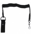 Lanyard, black, with carabiner