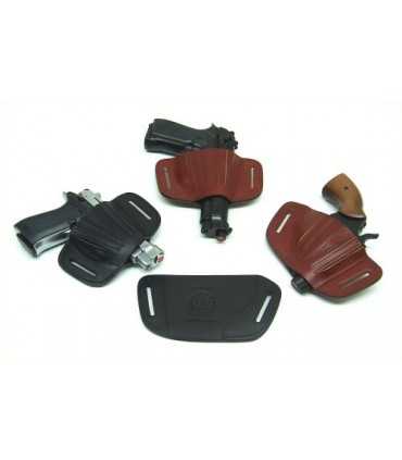 FA1 - Belt leather holster uncovered full barrel