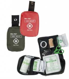 Kit Primo Soccorso First AID mini pack MILTEC emergenza auto campeggio medico