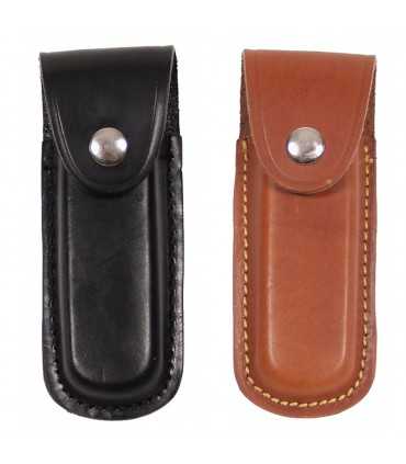 Knife Case, leather, brown or black, length: 13 cm