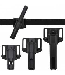 Telescope Baton Holder, rotatable, black, for belt