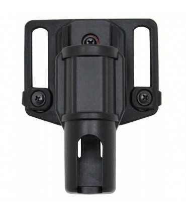 Telescope Baton Holder, rotatable, black, for belt