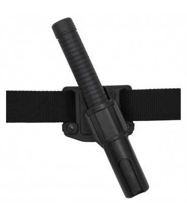 Telescope Baton Holder, rotatable, black, for belt