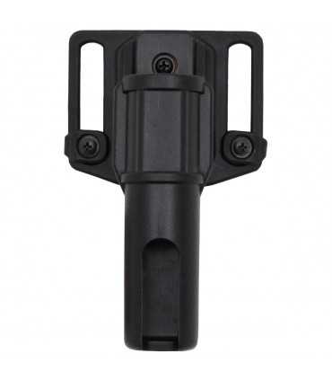 Telescope Baton Holder, rotatable, black, for belt