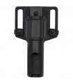 Telescope Baton Holder, rotatable, black, for belt