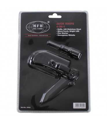 Jack Knife, "4-in-1", lamp, fire starter, whistle