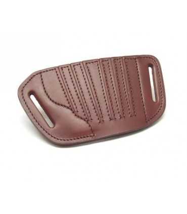 FA1 - Belt leather holster uncovered full barrel