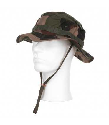 Cappello JUNGLE con rete zanzariera anti zanzare a scomparsa Woodland