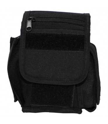 Belt Pouch with 3 compartments, black