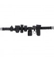 Cinturone Completo di fondina porta manette torcia accessori MFH Security GPG