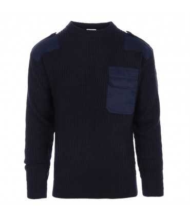 Pullover NATO COMMANDO con taschino, spalline e protezione sui gomiti