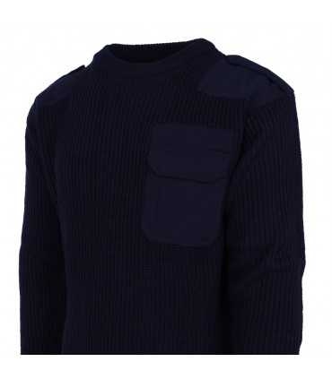 Pullover NATO COMMANDO con taschino, spalline e protezione sui gomiti