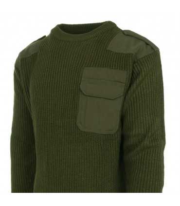Pullover NATO COMMANDO con taschino, spalline e protezione sui gomiti