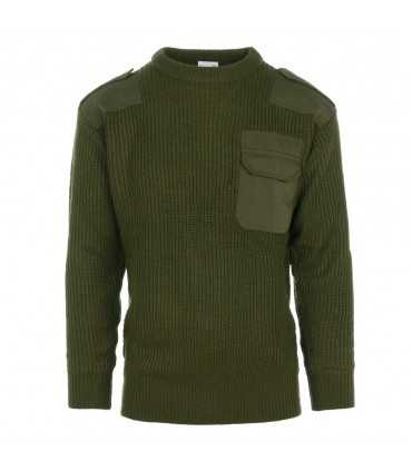 Pullover NATO COMMANDO con taschino, spalline e protezione sui gomiti